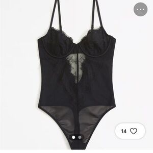Abercrombie Black Lace Bodysuit